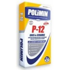 Клей для плитки Polimin P-12 GRES & CERAMIC 25 кг