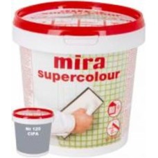 Затирка для плитки Mira Supercolour 120 1.2 кг серый