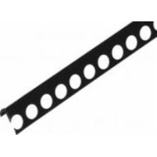 Профиль Braz Line с отверстиями алюминий BLB-5410-70-9017-К.27 25 мм 2,7 м черный