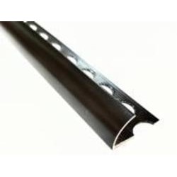 Уголок для плитки Braz Line алюминий BLB-5402-75-9017-K.27 2,7 м черный