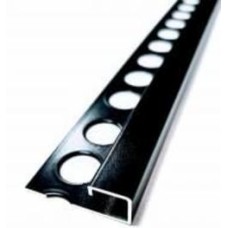 Уголок для плитки Braz Line алюминий BLB-5415-75-9017-K.27 2,7 м черный