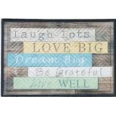 Коврик Multy Home RAMBO-LIMA mat Live well 43x63 см