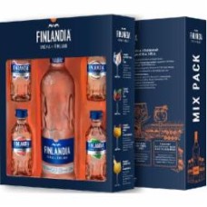 Водка Finlandia Classic + 4 вкусовые миниатюры 0,5 л