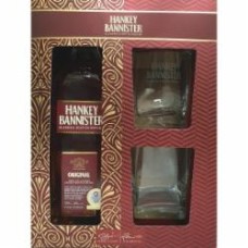 Виски Hankey Bannister Original + 2 брендированных стакана в коробке 0,7 л