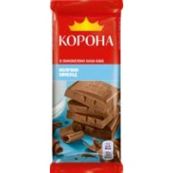 Шоколад Корона молочный без добавок 85 г (7622210815415)