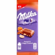 Шоколад Милка карамель-арахис 90г 7622210968050