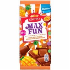 Шоколад Макс Фан молочный ягодный микс 160 г