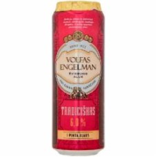 Пиво Tradiciškas светлое фильтрованное 6% 0,568 л