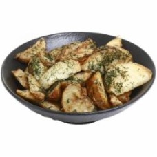 Картофель жареный с чесноком