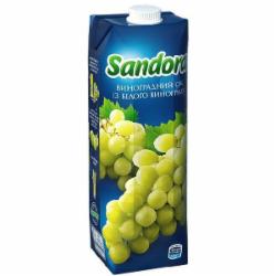 Сок Sandora Виноградный белый 0,95л