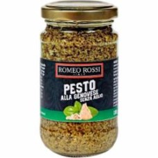 Крем-паста Romeo Rossi Песто Дженовезе с чесноком 180г (8056598490848)