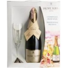 Вино игристое Cava Jaume Serra Brut J.Garcia Carrion + 2 glasses 0,75 л