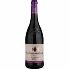 Вино Baron d'Arignac красное полусладкое Merlot 0,75 л