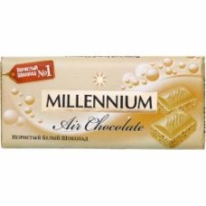 Шоколад Millennium белый пористый 90 г (4820075505523)