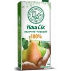 Сок Наш Сік Яблочно-грушевый 0,95 л