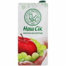 Нектар Наш Сік яблоко-виноград 1,93л