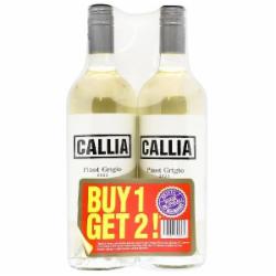 Вино Callia сухое белое Пино Гриджио 0.75л х2 Спайка 1,5 л