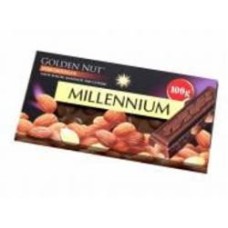 Черный шоколад Millennium Gold с целым миндалем 100 г