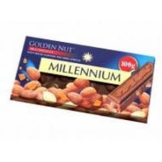 Молочный шоколад Millennium Gold с целым миндалем и курагой 100 г