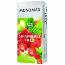 Чай зеленый Мономах листовой мелкий с ароматом земляники STRAWBERRY FIELD 25 шт.
