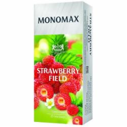 Чай зеленый Мономах листовой мелкий с ароматом земляники STRAWBERRY FIELD 25 шт.