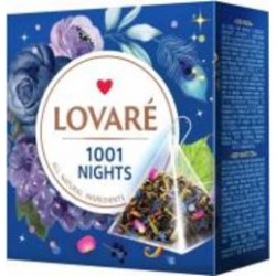 Чай Lovare 1001 Nights черний и зеленый с лепестками цветов и ароматом винограда 15 шт.
