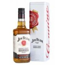Бурбон Jim Beam White в металлической коробке 0,7 л