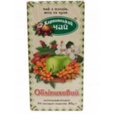 Чай травяной Карпатський чай пакетированный Облепиха 20 шт. 40 г