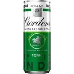 Слабоалкогольный напиток Gordon’s Gin-Tonic 5% (5000289930598) 0,25 л