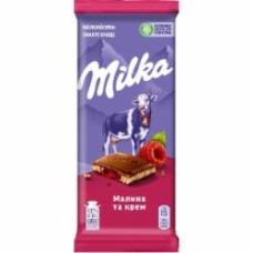 Молочный шоколад Milka Малина и Крем м/у 90г