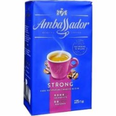 Кофе молотый Ambassador Strong вакуумный пакет 225 г