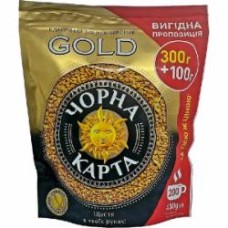 Кофе растворимый Черная Карта Gold пакет 400 г