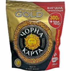 Кофе растворимый Черная Карта Gold пакет 400 г