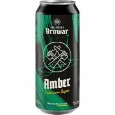 Пиво Волинський Бровар светлое нефильтрованное Amber 4820183001467 0,5 л