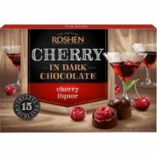 Шоколадные конфеты Roshen вишня с вишневым ликером 155 г (4823077625145)