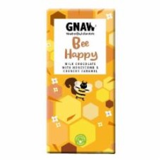Молочный шоколад GNAW с сотами и кусочками карамели 100 г
