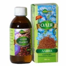 Масло льняное Адверсо пищевое холодного отжима 200 мл