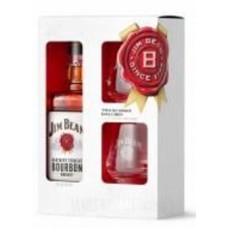 Бурбон Jim Beam White 0,7 л + 2 стакана 0,7 л