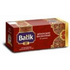 Чай черный Batik Gold цейлонский высокогорный 25 шт. 50 г
