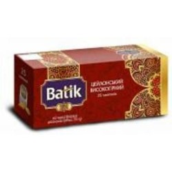 Чай черный Batik Gold цейлонский высокогорный 25 шт. 50 г
