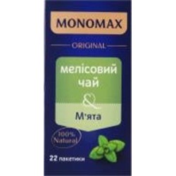 Чай Мономах Мелисса и мята в индивидуальных конвертах (22x1,5 г) 22 шт.