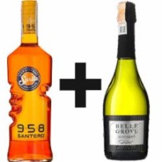 Вино игристое Belle Grove Набір Aperitivo Spritz 958, Santero 0,750 + Macabeo Brut, Belle Grove 0,75 л