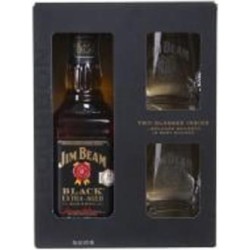 Виски Jim Beam Black Extra Aged 43% + 2 стакана 0,7 л