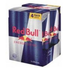 Энергетический напиток Red Bull упаковка 4 шт. 1 л