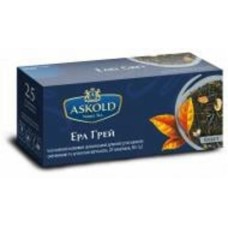 Чай черный Askold Эрл Грей с растительным сырьем и ароматом бергамота в пакетиках с ярлычками 25 шт. 50 г