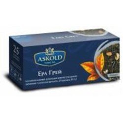 Чай черный Askold Эрл Грей с растительным сырьем и ароматом бергамота в пакетиках с ярлычками 25 шт. 50 г