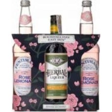 Набор подарочный Boomsma Herbal Liqueur 1л + лимонад Роуз Fentimans 2х750 мл 1 л