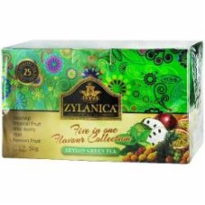 Чай зеленый Zylanica ассорті 5 ароматов 50 г