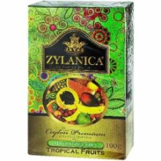 Чай зеленый Zylanica Цейлон Преміум с тропическими фруктами 100 г