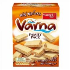 Вафли VARNA с арахисовым кремом и вкусом апельсина 260 г